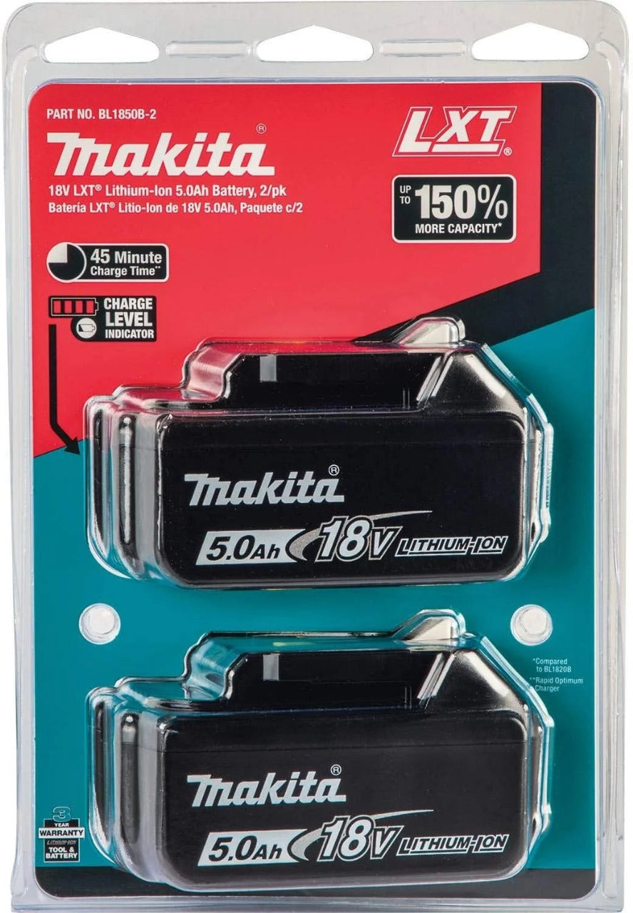 Makita DTM51Z 18V Cordless Multi-Tool Kit with 2x 5.0 Ah BL1850B Li-ion Batteries (Blue)